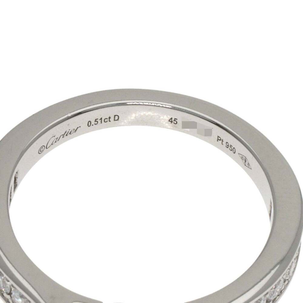 CARTIER Authentic Silver Diamond Ring #45 - Picture 5 of 8
